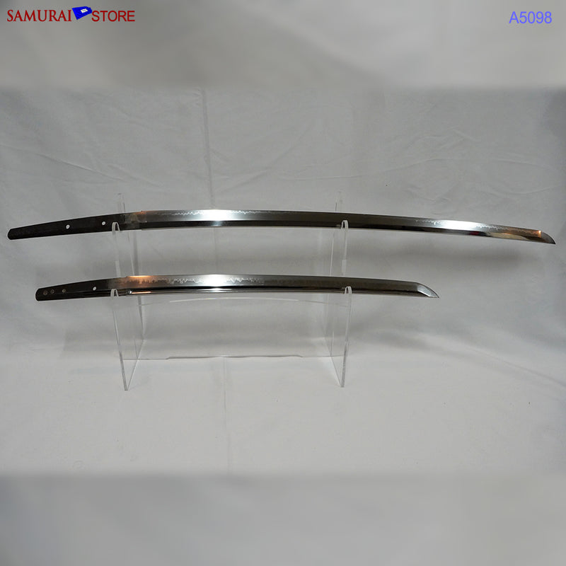 A5098 Pair of antique Daisho Katana & Wakizashi w/ Great Mountings w/ NBTHK 3 certificates