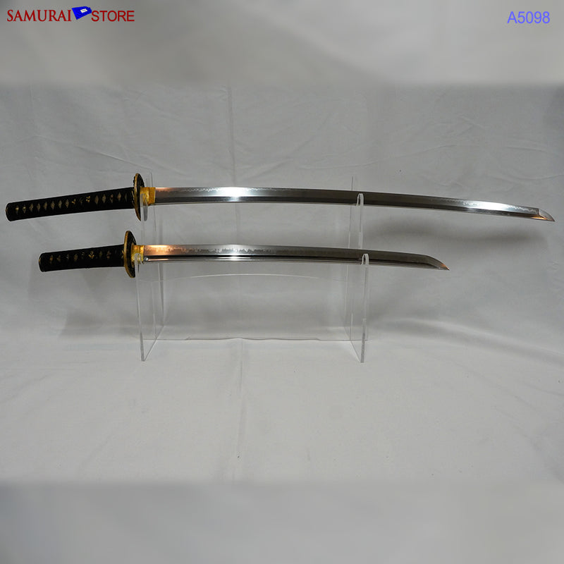 A5098 Pair of antique Daisho Katana & Wakizashi w/ Great Mountings w/ NBTHK 3 certificates