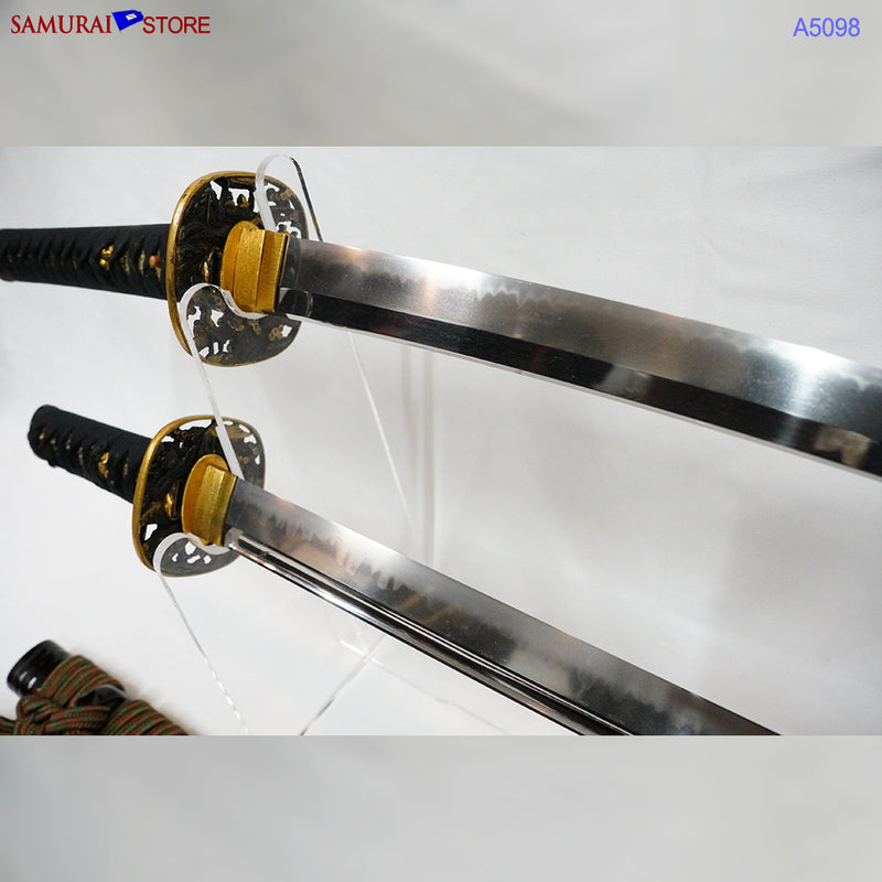 A5098 Pair of antique Daisho Katana & Wakizashi w/ Great Mountings w/ NBTHK 3 certificates