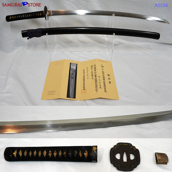 A5234 Katana sword SHIGETAKA -  Antique NBTHK Tokubetsu Hozon certificate 1600s