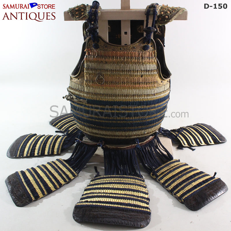 D150 Antique Armor and crown-shaped Kabuto Edo Period w/ Certificate