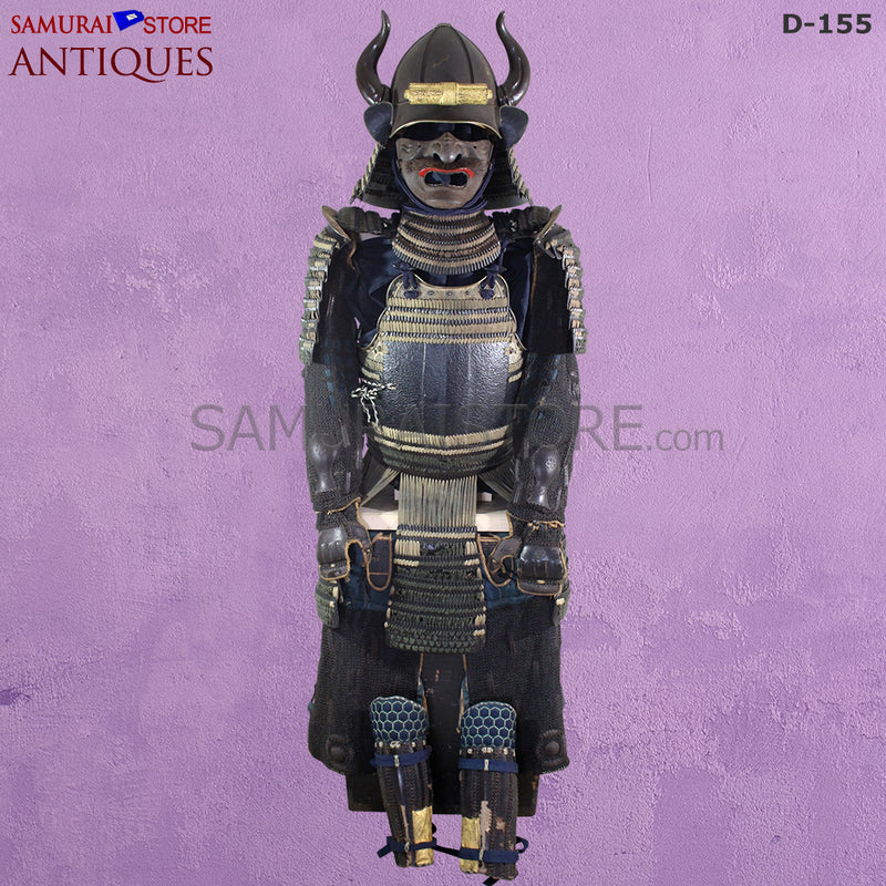 D155 Antique Armor and Acorn shaped Kabuto Edo Period w/ Certificate
