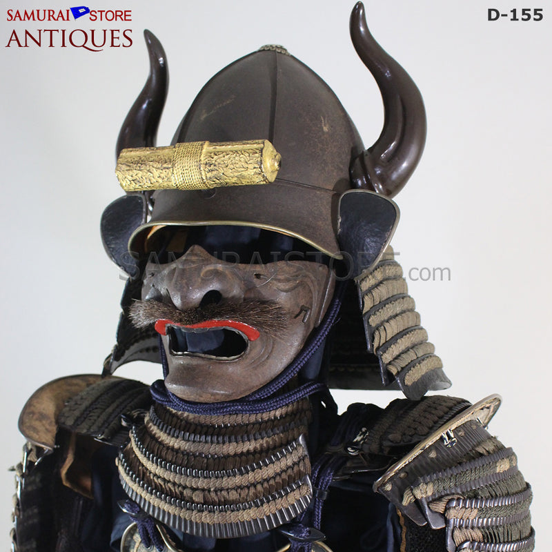 D155 Antique Armor and Acorn shaped Kabuto Edo Period w/ Certificate