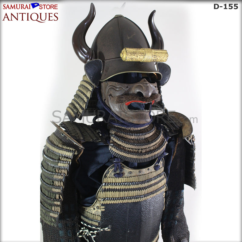 D155 Antique Armor and Acorn shaped Kabuto Edo Period w/ Certificate