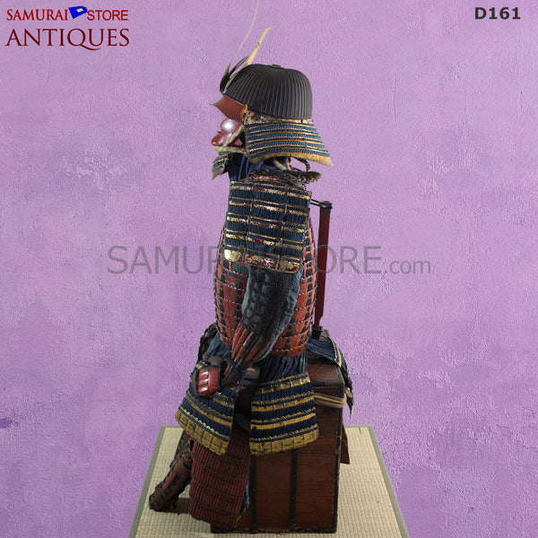 D161 Antique Armor Vermilion Red Edo period w/ certificate