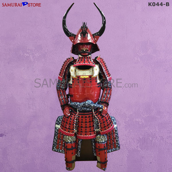 (Ready-To-Ship) K044 Red Suigyu Samurai Armor