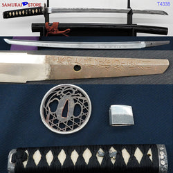 T4338 Wakizashi Sword KUNIYUKI in Ornate Mounting - Edo period