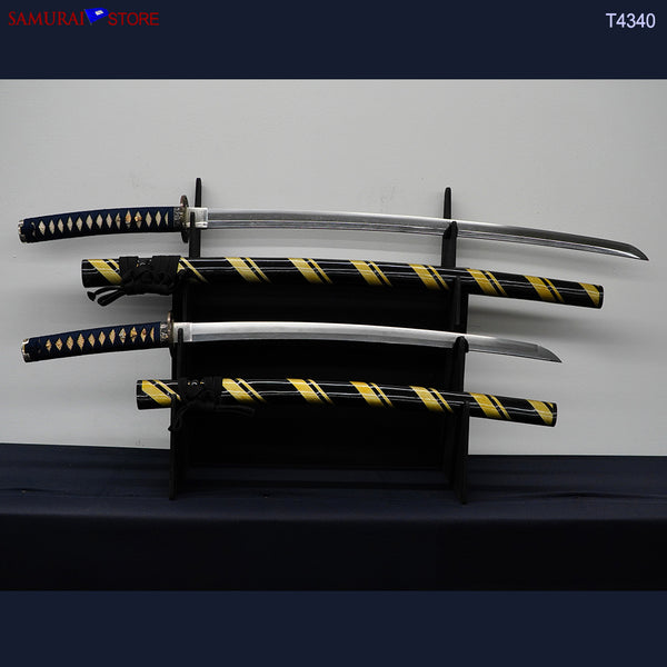 T4340 A Pair of Katana & Wakizashi swords SUKESADA in Ornate Mountings