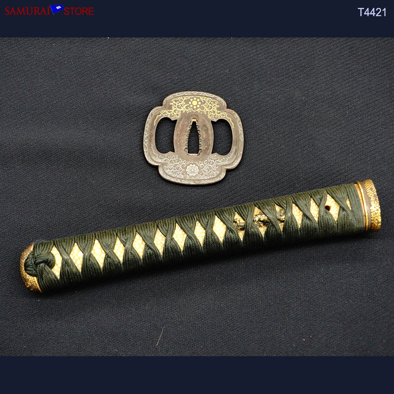T4421 Katana Sword MASAKIYO  Ichinohira Yasuyo w/ Ornate Mountings - Antique