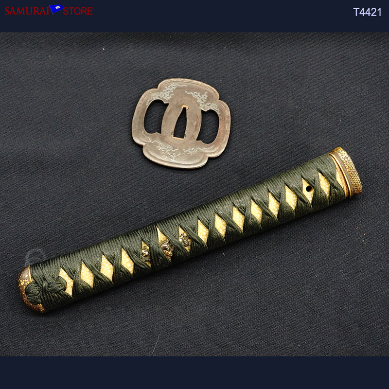 T4421 Katana Sword MASAKIYO  Ichinohira Yasuyo w/ Ornate Mountings - Antique