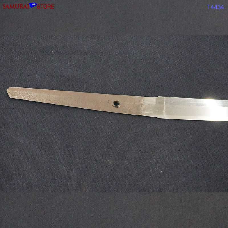T4434 Katana Sword YOSHIMICHI w/ Red Ornate Mountings - Antique