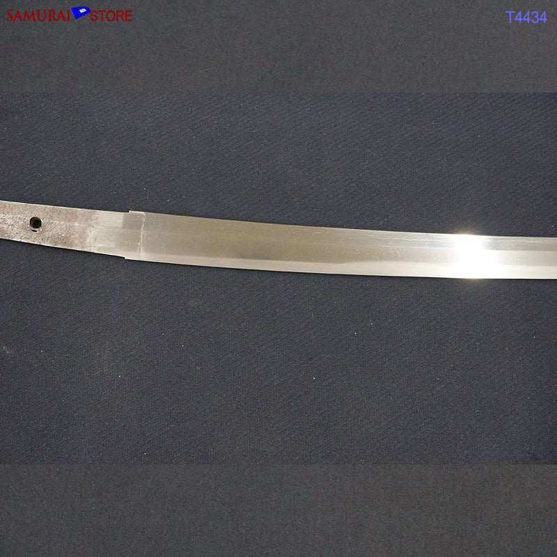T4434 Katana Sword YOSHIMICHI w/ Red Ornate Mountings - Antique