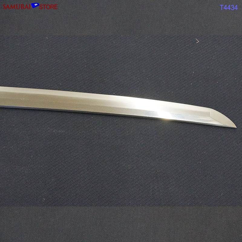 T4434 Katana Sword YOSHIMICHI w/ Red Ornate Mountings - Antique