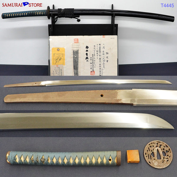 T4445 Katana sword YASUSADA - Antique NBTHK certificated Edo era