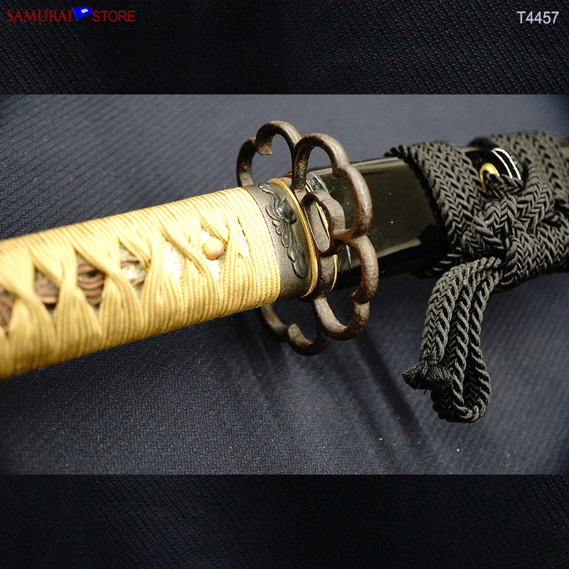 T4457 Katana Sword MORITOSHI w/ Antique Ornate Mountings NBTHK Hozon certificated