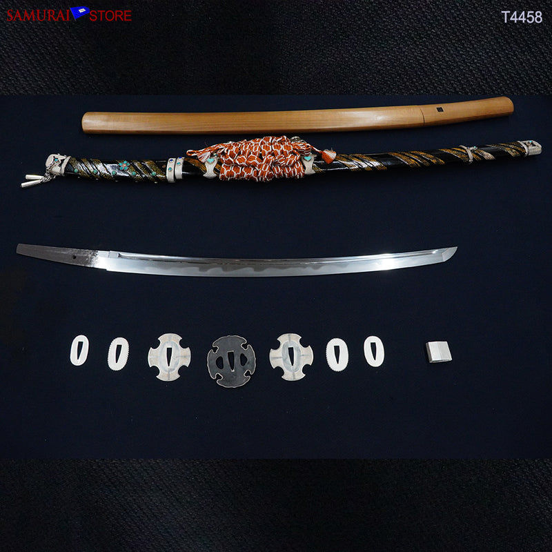T4458 Wakizashi Sword HISAMICHI in Tachi mounting- NBTHK Tokubetsu Hozon certificated
