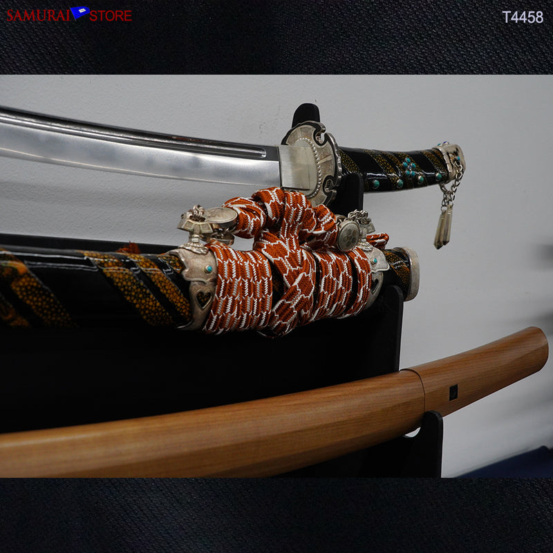 T4458 Wakizashi Sword HISAMICHI in Tachi mounting- NBTHK Tokubetsu Hozon certificated