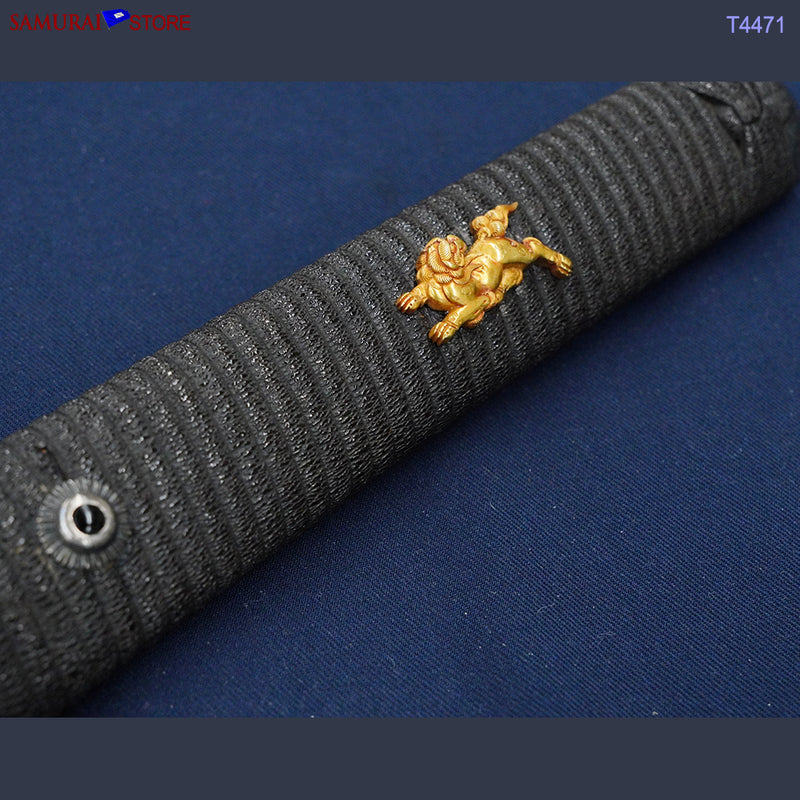T4471 Antique Katana Sword SHIGETAKA w/ Gold hilt ornament- NBTHK certificated