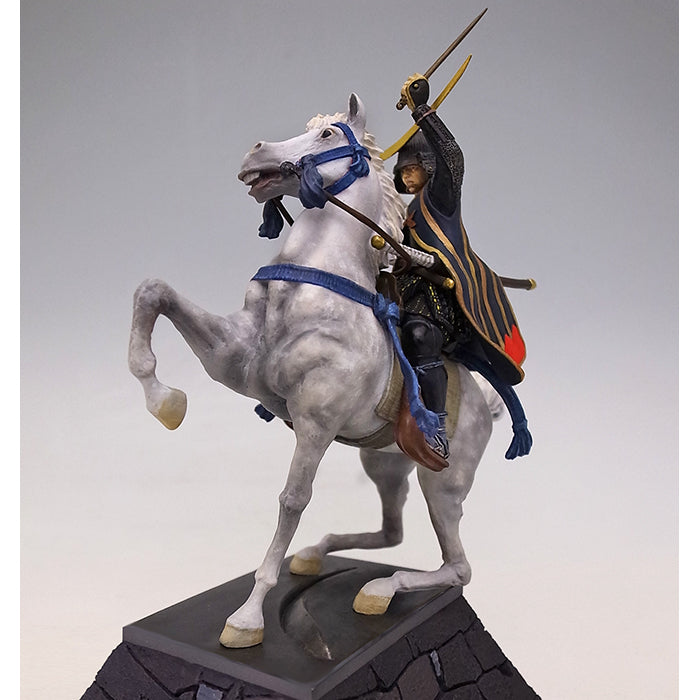 Statue - Date Masamune Figure on Stone Wall - SAMURAI STORE