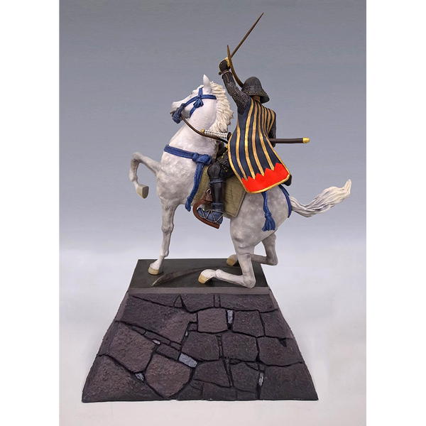 Statue - Date Masamune Figure on Stone Wall - SAMURAI STORE
