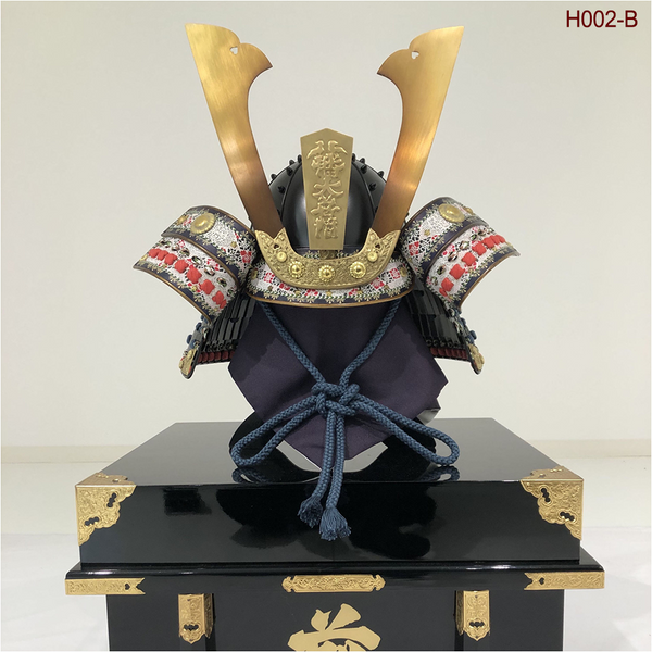 H002 Kuro Kuwagata Kabuto Helmet (B) - SAMURAI STORE