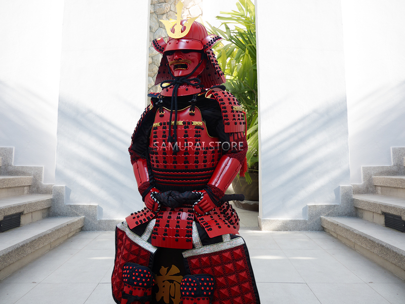 L004 Red Iyozane Armor - SAMURAI STORE