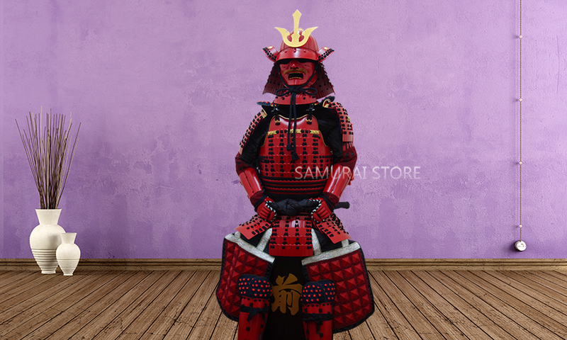 L004 Red Iyozane Armor - SAMURAI STORE