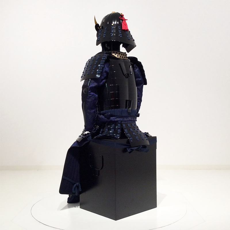 (Ready-To-Ship) L033 Black Okegawa Suit of Armor w/ Aged Finish - SAMURAI STORE