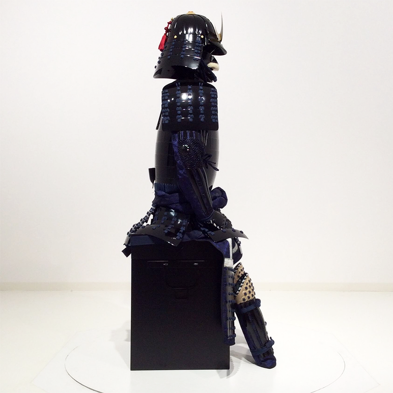 (Ready-To-Ship) L033 Black Okegawa Suit of Armor w/ Aged Finish - SAMURAI STORE