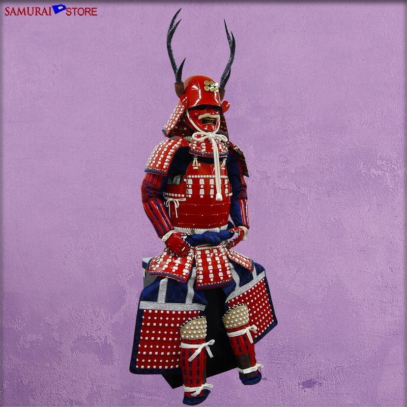L060W Sanada Yukimura suit of armor (E) White lacing - SAMURAI STORE