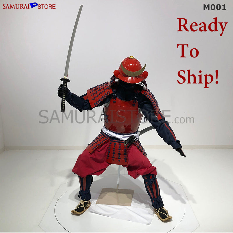 (Ready-To-Ship) M001 Samurai Warrior Complete Outfits Package RED - SAMURAI STORE