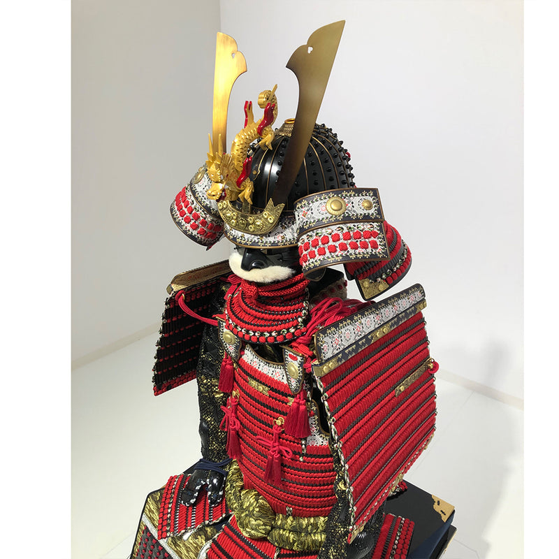 (Ready-To-Ship) N014 Luxurious Red Armor KURENAI - SAMURAI STORE