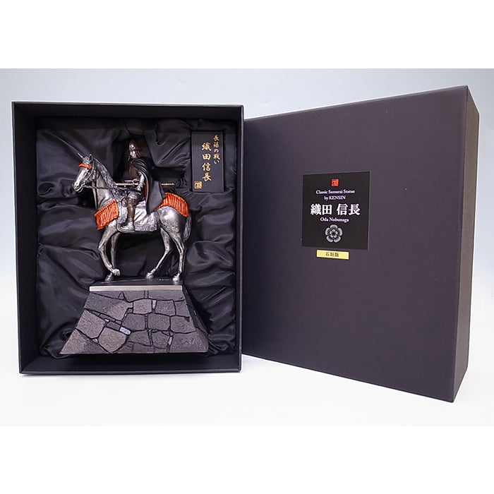 Statue - Oda Nobunaga Riding on Stone Wall KS012 - SAMURAI STORE