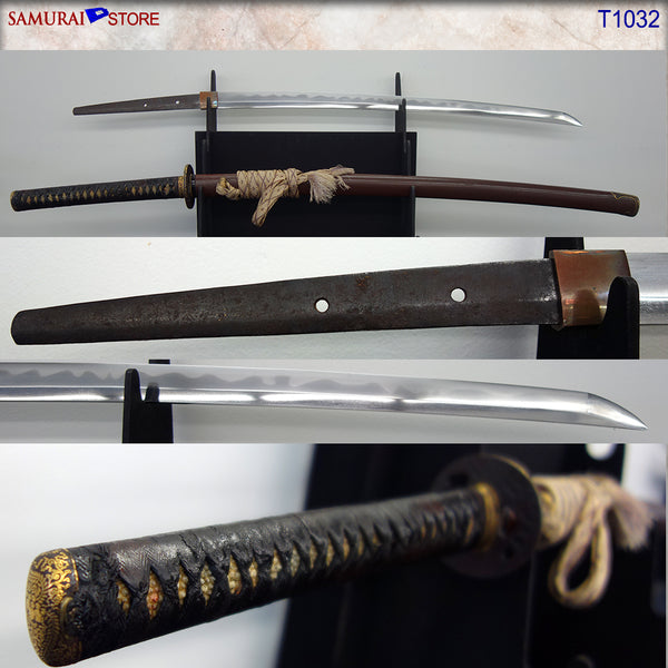 T1032 Katana Sword TAKANOBU - Antique - SAMURAI STORE