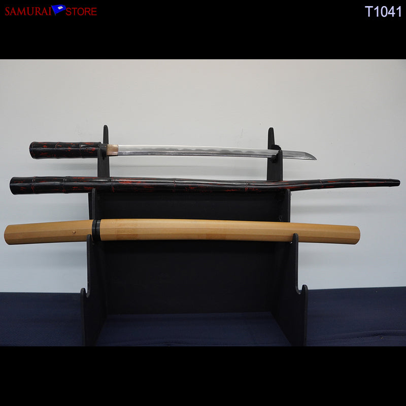 T1041 Wakizashi Sword KANEMORI in Shikomi-Zue Cane w/ NBTHK certificate - SAMURAI STORE