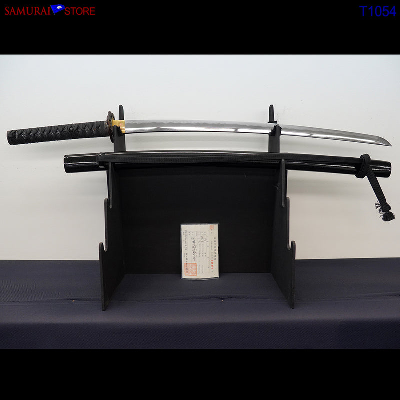 T1054 Katana Sword TOSHIHIDE - Antique w/ Ornate Mountings - SAMURAI STORE