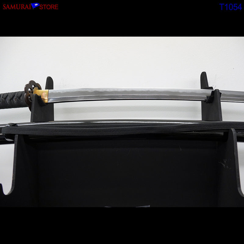 T1054 Katana Sword TOSHIHIDE - Antique w/ Ornate Mountings - SAMURAI STORE