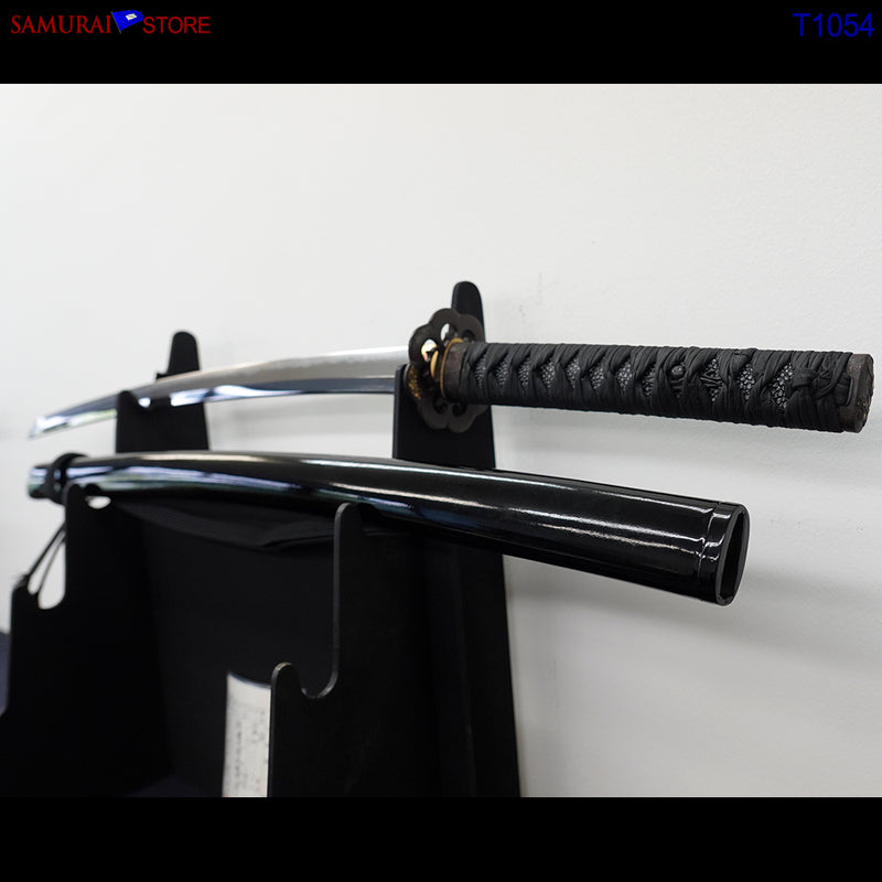 T1054 Katana Sword TOSHIHIDE - Antique w/ Ornate Mountings - SAMURAI STORE