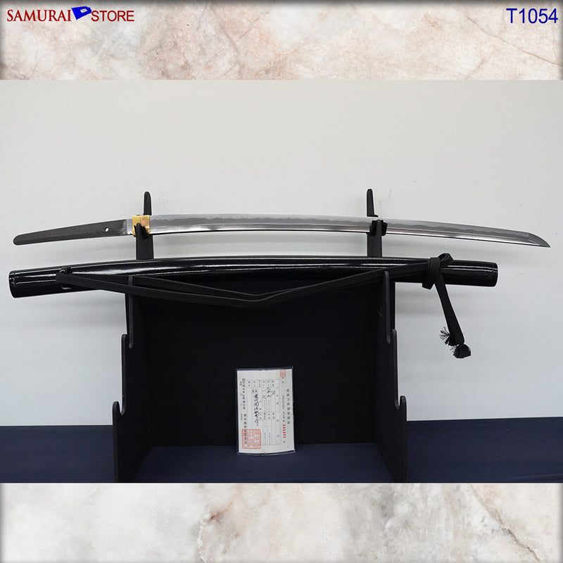 T1054 Katana Sword TOSHIHIDE - Antique w/ Ornate Mountings - SAMURAI STORE