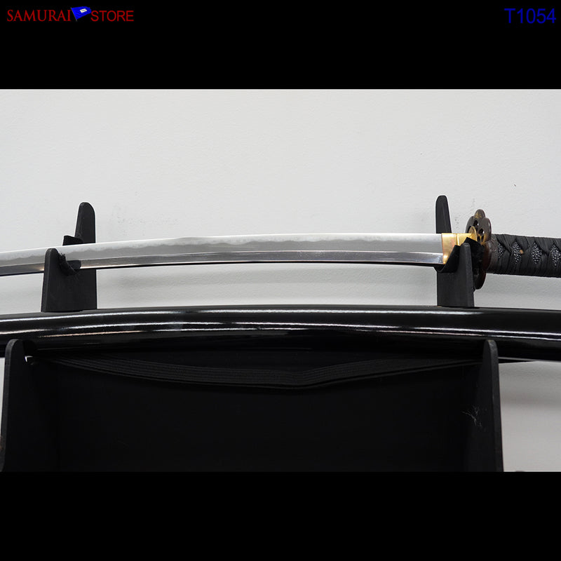T1054 Katana Sword TOSHIHIDE - Antique w/ Ornate Mountings - SAMURAI STORE