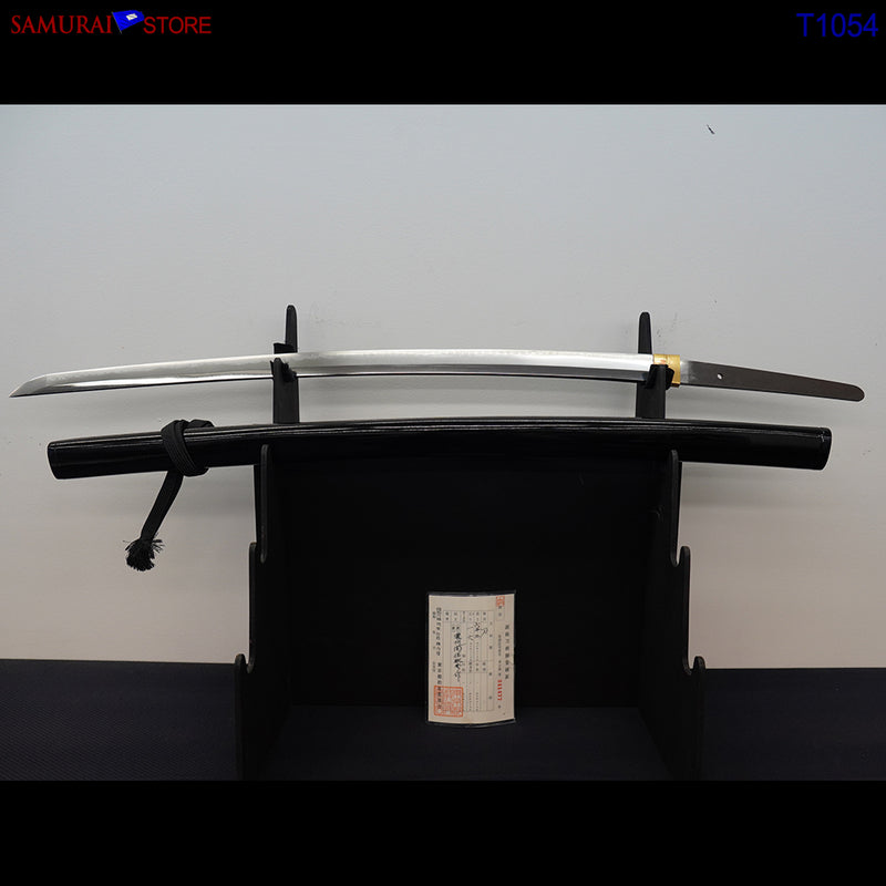 T1054 Katana Sword TOSHIHIDE - Antique w/ Ornate Mountings - SAMURAI STORE