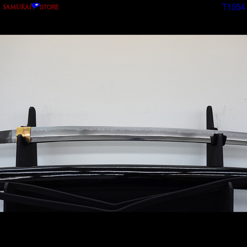 T1054 Katana Sword TOSHIHIDE - Antique w/ Ornate Mountings - SAMURAI STORE