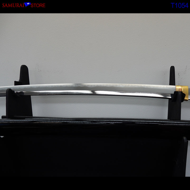 T1054 Katana Sword TOSHIHIDE - Antique w/ Ornate Mountings - SAMURAI STORE