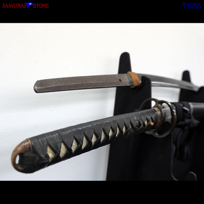 T1055 Katana Sword TOKIMITSU - Antique w/ Ornate Mountings - SAMURAI STORE