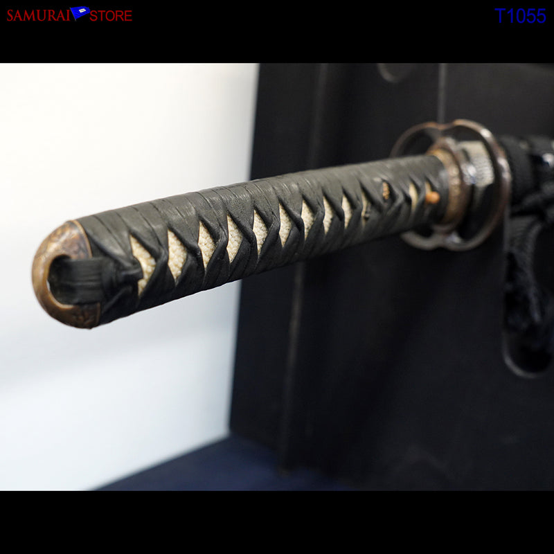 T1055 Katana Sword TOKIMITSU - Antique w/ Ornate Mountings - SAMURAI STORE