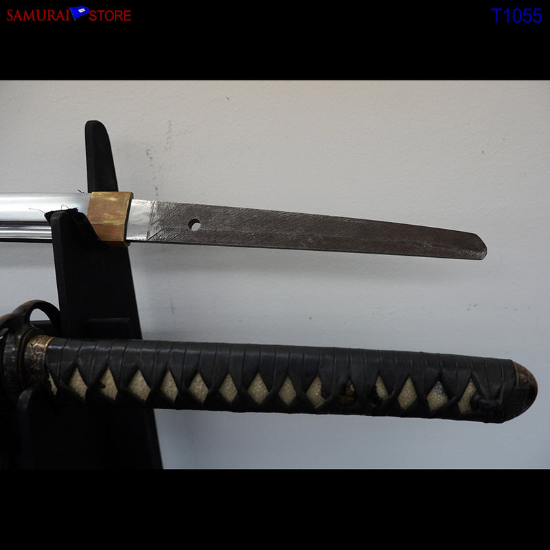 T1055 Katana Sword TOKIMITSU - Antique w/ Ornate Mountings - SAMURAI STORE
