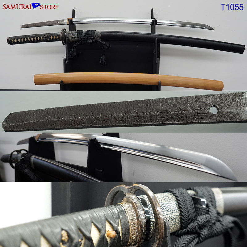 T1055 Katana Sword TOKIMITSU - Antique w/ Ornate Mountings - SAMURAI STORE