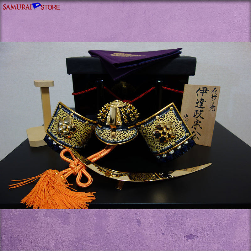 Children's Day Miniature Samurai Helmet Warlord DATE MASAMUNE - SAMURAI STORE