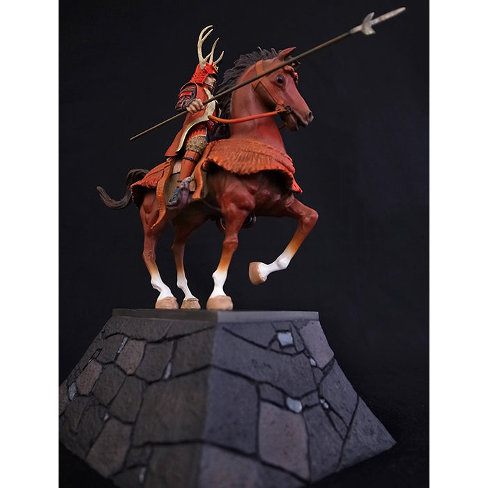 Statue - Sanada Yukimura Figure on Stone Wall KS010 - SAMURAI STORE