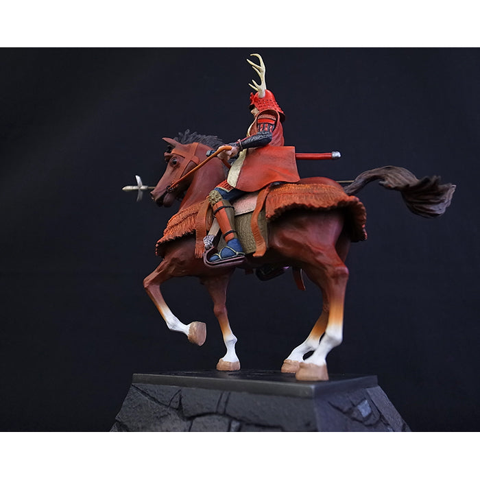 Statue - Sanada Yukimura Figure on Stone Wall KS010 - SAMURAI STORE